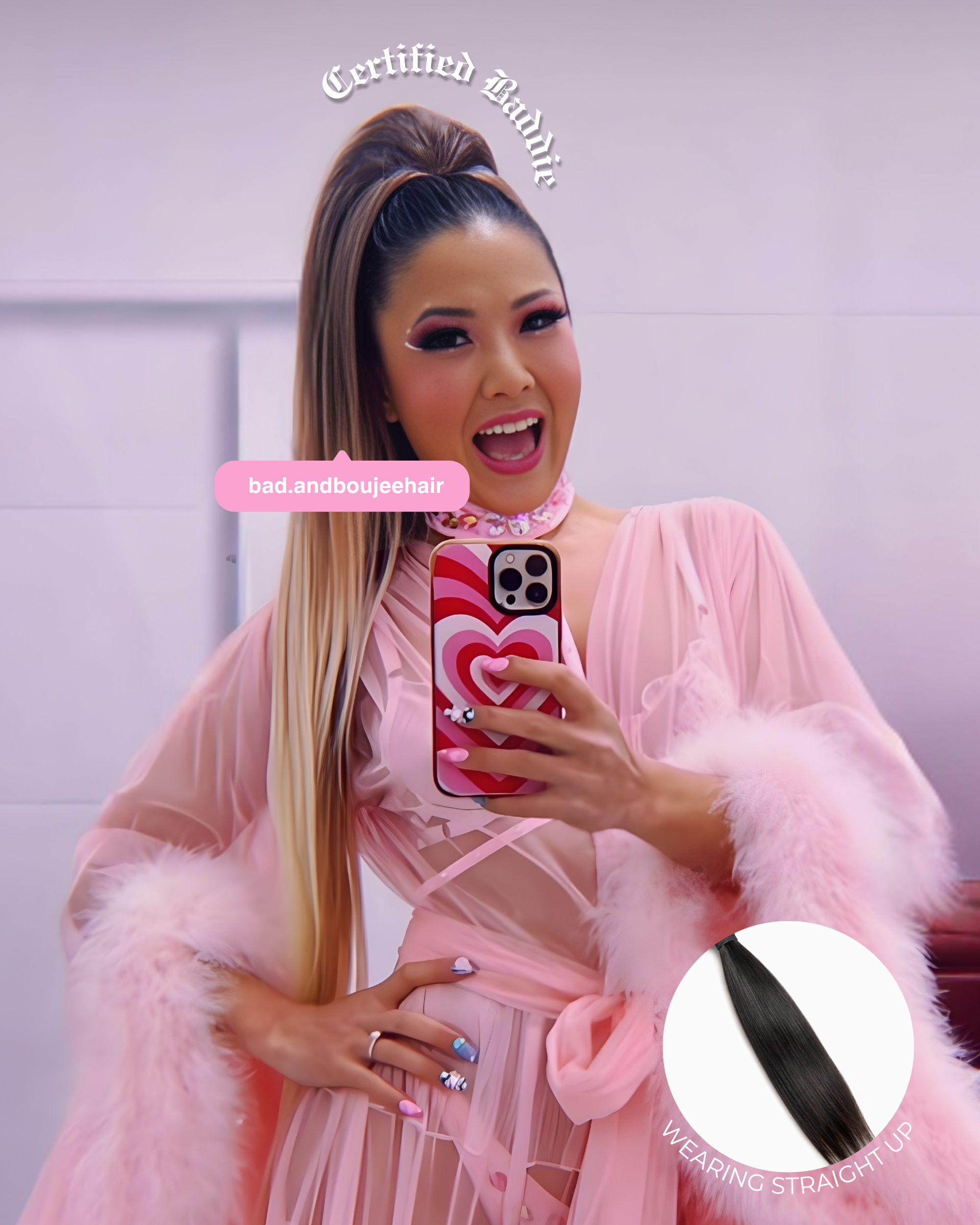 Straight Up Ponytail