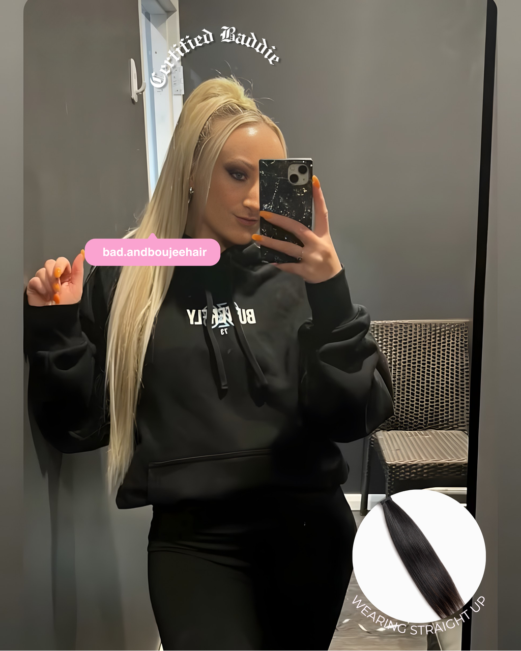 Straight Up Ponytail