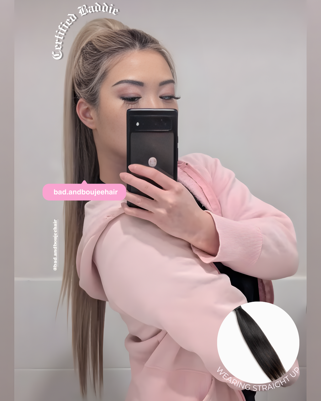 Straight Up Ponytail