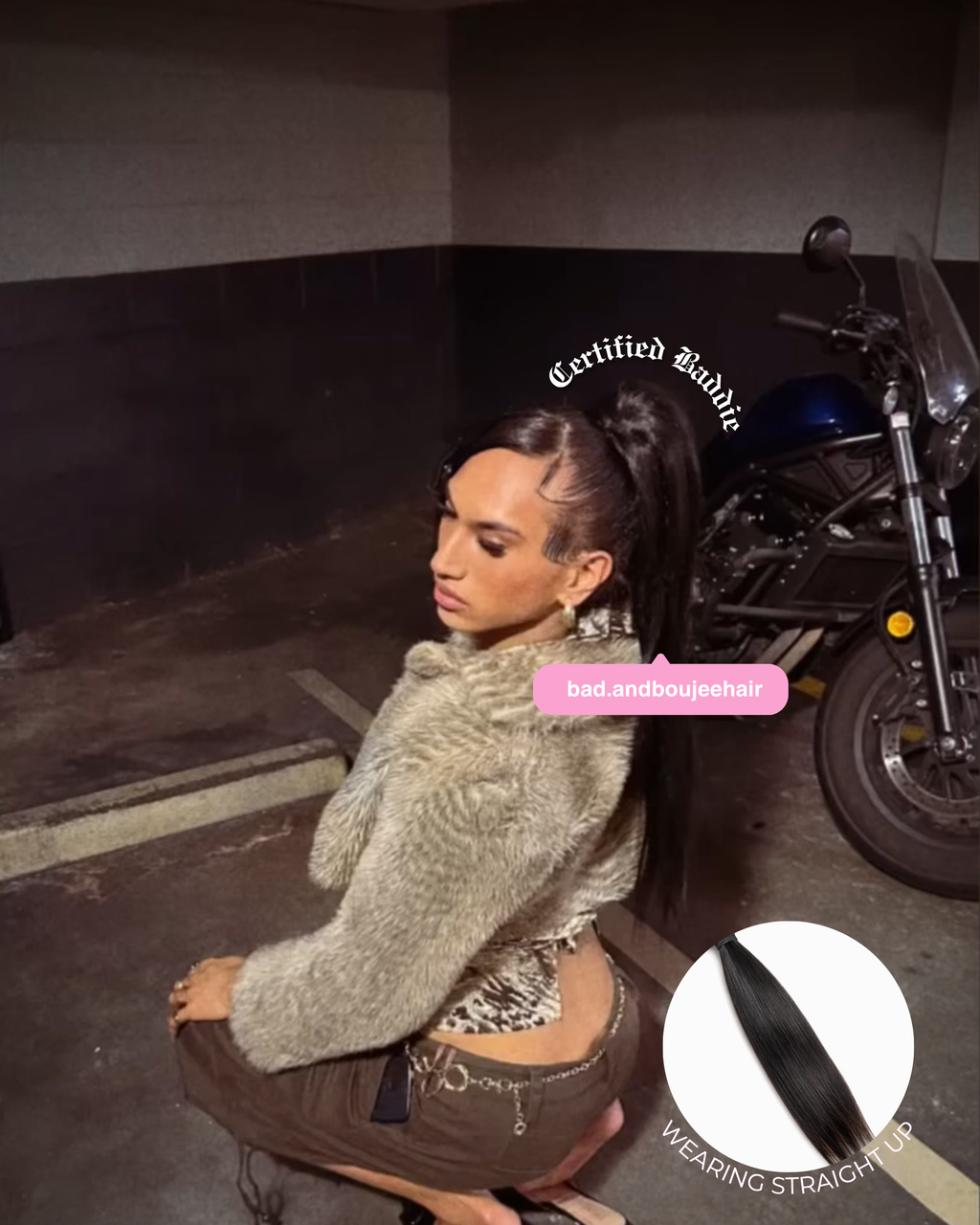 Straight Up Ponytail